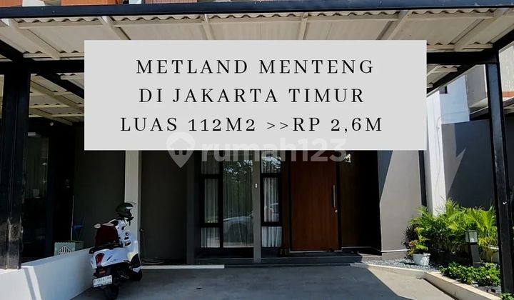 Rumah full furnished di Metland menteng