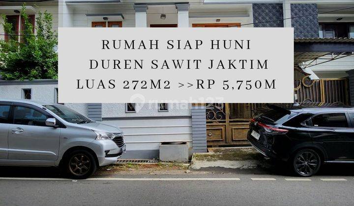 Rumah siap huni di Duren sawit jakarta timur 1