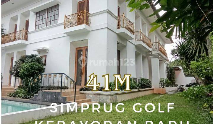 Rumah Hook Di Simprug Golf Kebayoran Baru Jakarta Selatan 1