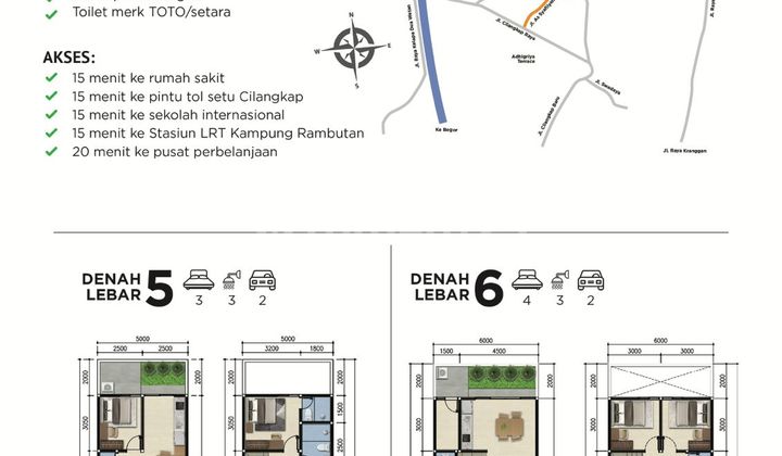 Luxury New Townhouse in Cilangkap, East Jakarta 2