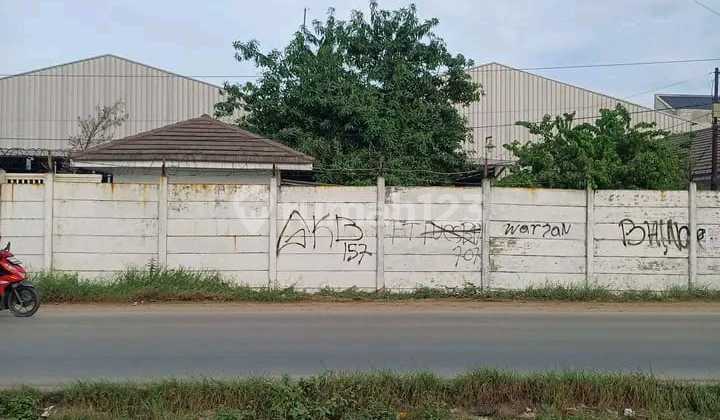 Gudang Luas 4.109M2 Lokasi Strategis Akses Kontener 40 Fit di Jln Raya Babelan Bekasi