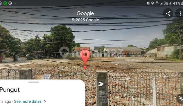 Tanah Luas 1500 Posisi Hook Strategis di Pinggir Jalan Raya Narogong Bekasi