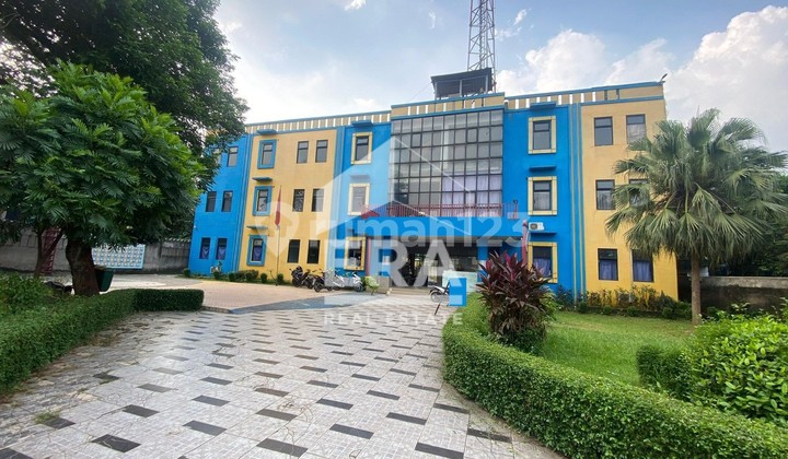 Murah !! Dijual Gedung Eks. Sekolah Luas 2.634Mtr Lokasi Ok di Bantar Gebang Bekasi Hadap Selatan