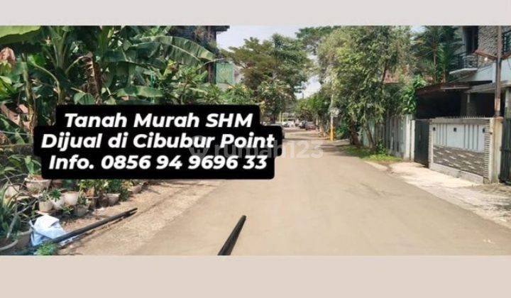 Dijual Tanah Cibubur Masuk 2 Mobil Dekat Cibubur Point 1