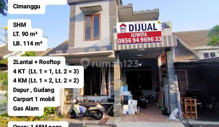 DISEWA DIJUAL CEPAT RUMAH 2 LANTAI CIMANGGU BOGOR 1