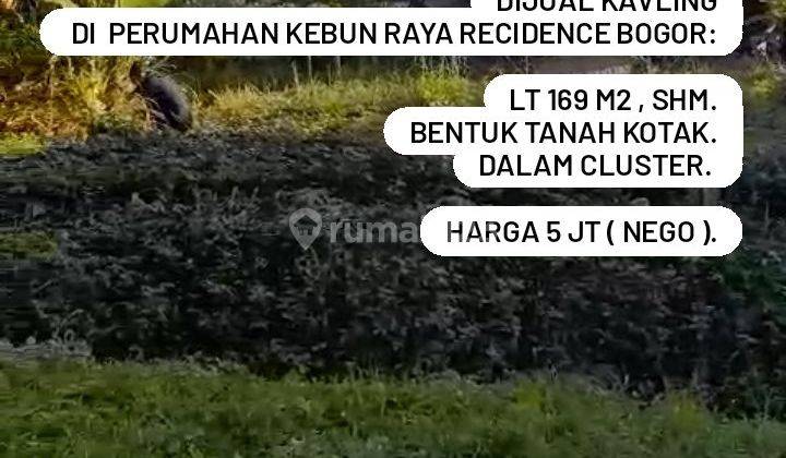 KAVLING DIJUAL KOTA BOGOR KE STASIUN HANYA 15MENIT 1