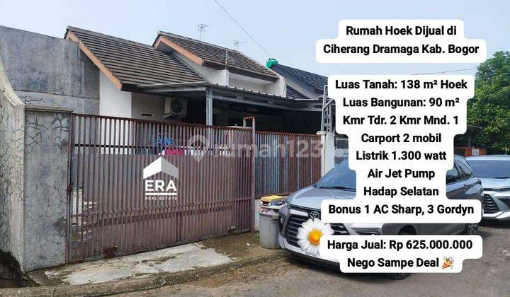 RUMAH HOEK DI DRAMAGA BOGOR 1