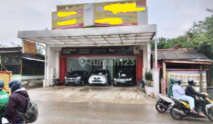 Showroom Mobil 2,5 lantai Lokasi pinggir jalan raya bantar gebang bekasi harga nego 1