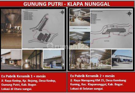 Dijual 2 EX Pabrik Keramik + Mesin 1