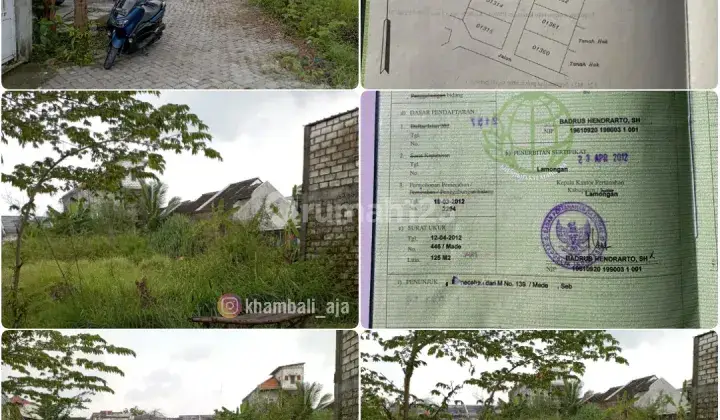 Tanah Siap Bangun. Dalam Kota Lamongan di Made Gang Nanas 4