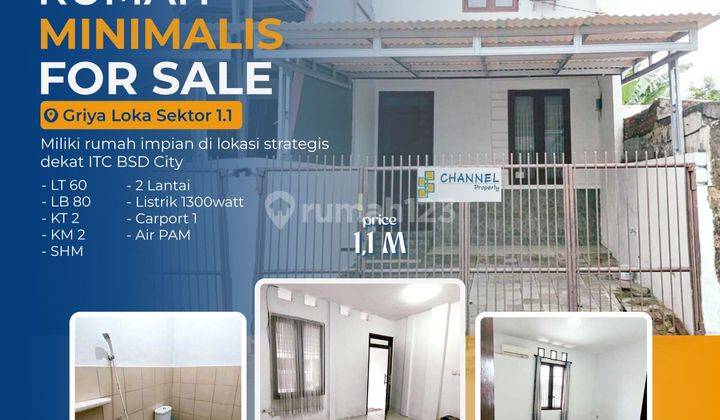 Jual cepatt BU rumah siap huni, lokasi strategis, rumah di BSD,vn 1