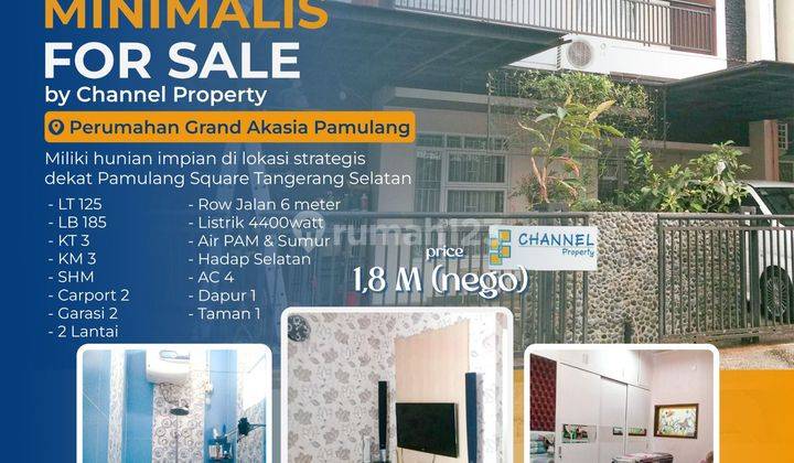 Dijual Cepat Rumah siap huni Perum Grand Akasia Pamulang, st 1