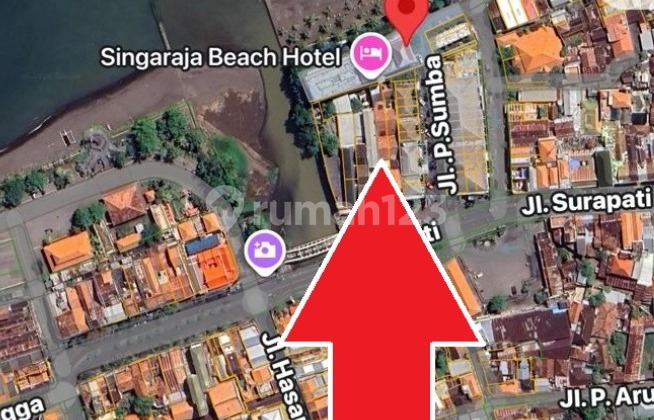 For Sale Auction Hotel Land 1535 M2 Beach View in Bali 2