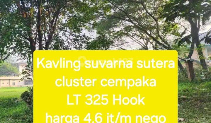 Tanah suvarna sutera di Cluster cempaka suvarna sutera cikupa 1