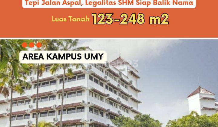 Tanah Jogja Dijual Barat Kampus UMY Siap Balik Nama 1