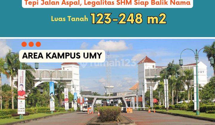 Tanah Dijual Jogja, Dekat Kampus UMY, SHM Valid 1