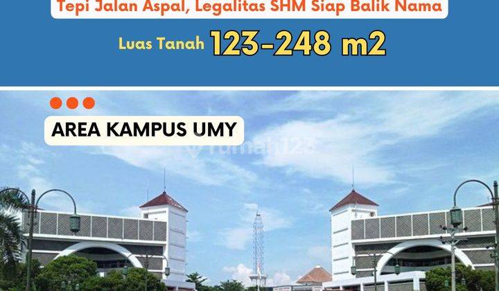 Tanah Dijual Jogja, Dekat Kampus UMY, SHM Valid 1