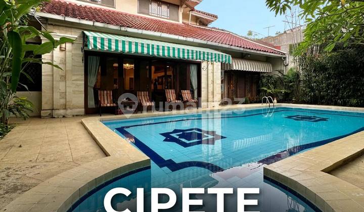 Mediterranean House Near MRT, Wide Road in Cipete Jakarta