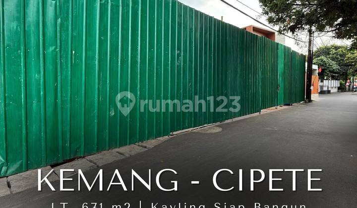 Kavling Siap Bangun Tanah Kotak di Kemang Cipete Jakarta Selatan