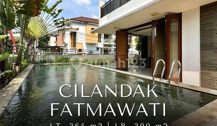 Rumah Hoek Modern Tropical Di Cilandak Fatmawati Jakarta Selatan