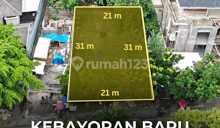 Kavling Siap Bangun Cocok Utk Usaha di Kebayoran Baru Jakarta