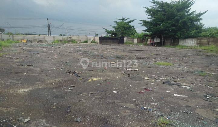 Tanah Disewakan Cocok Untuk Pool Kontainer di jalan Turi Raya Marunda Bekasi  1