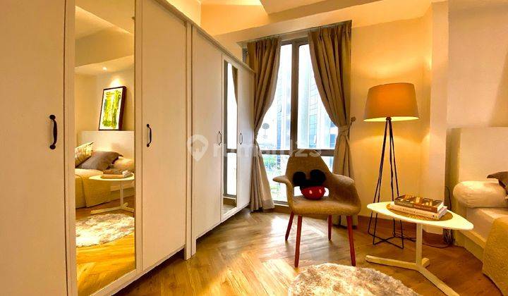 Apt Mansion Kemayoran Luas 74 M2 Desain Interior Furnish Siap Huni Tipe 1 Kamar Tidur Besar  2