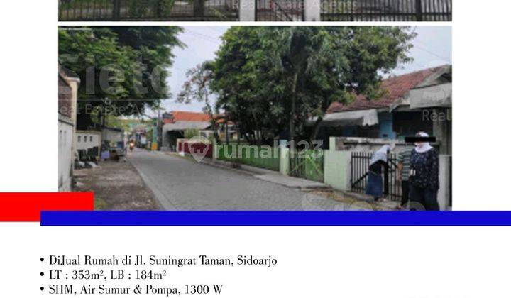 Dijual Rumah Jalan Suningrat Taman Sidoarjo 1