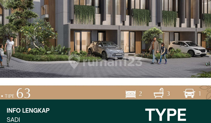 Dijual Rumah 2 Lantai 600 Jt An Di Bali Resort Bogor 1