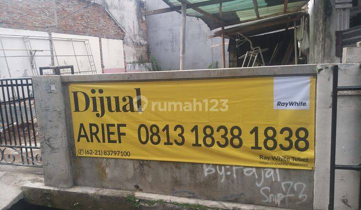 Kavling Luas 8,5 X 15 di Tebet Timur Dalam, Ajb, Jalan 1 Mobil, Hadap Selatan, Hub 0813 1838 1838 1