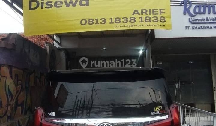 Disewa Atau Dijual Ruko di Tebet Raya 4.2 M X 18.5 M Lokasi di Jalan Utama Tebet Raya, Hoek, Siap Huni, Hub 0813 1838 1838 2