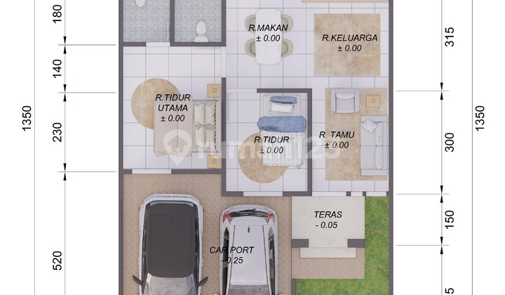 Rumah Modern Tengah Kota Dekat Rs Awal.bross 2