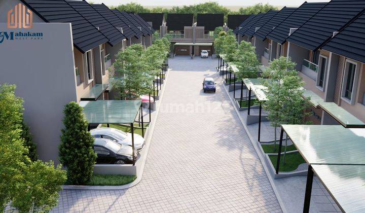 Rumah konsep minimalis lantai 2 harga terjangkau dekat PTPN 10