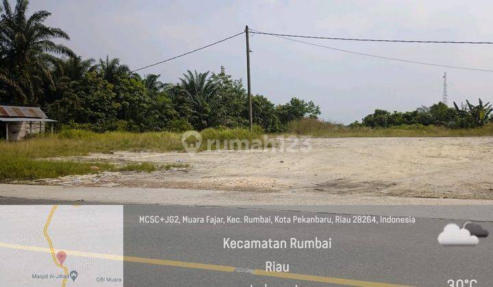 Tanah Keras Tepi Jalan Cocok Untuk Bangun Rumah Cluster Di Rumbai 1