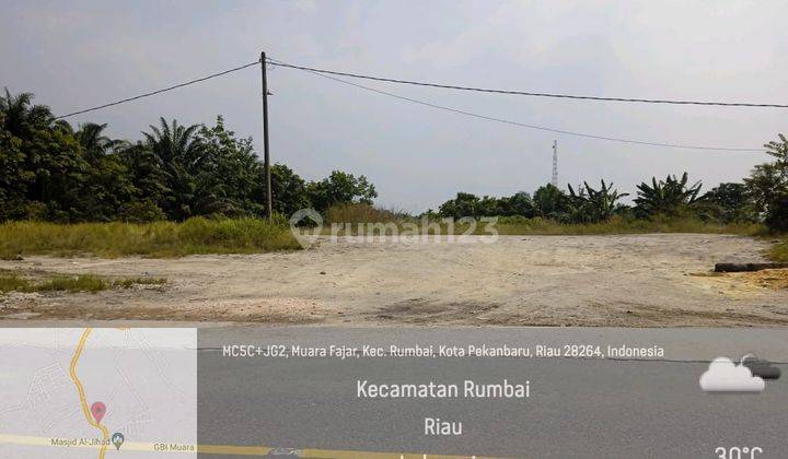 Tanah Keras Tepi Jalan Cocok Untuk Bangun Rumah Cluster Di Rumbai 2