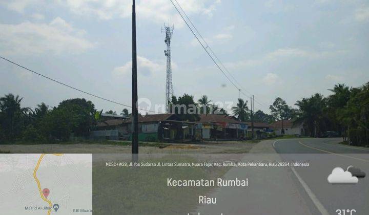 Tanah Keras Tepi Jalan Cocok Untuk Bangun Rumah Cluster Di Rumbai 2