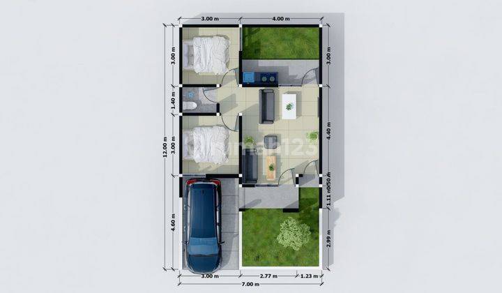 Rumah Villa 1km Dari Alun Alun Kota Batu 6