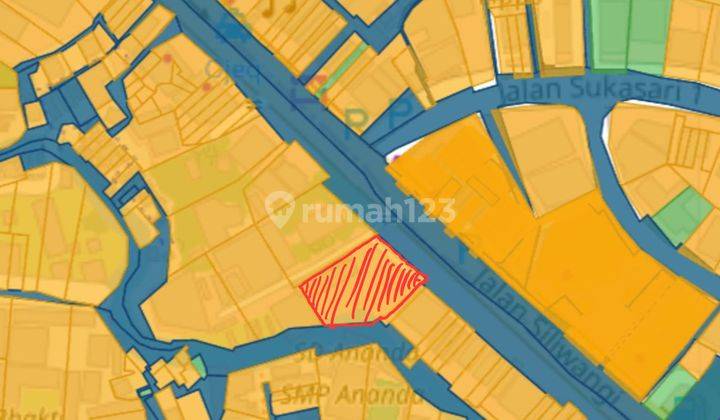 Tanah di Jalan Siliwangi 1363 m² HGB strategis untuk komersial 2