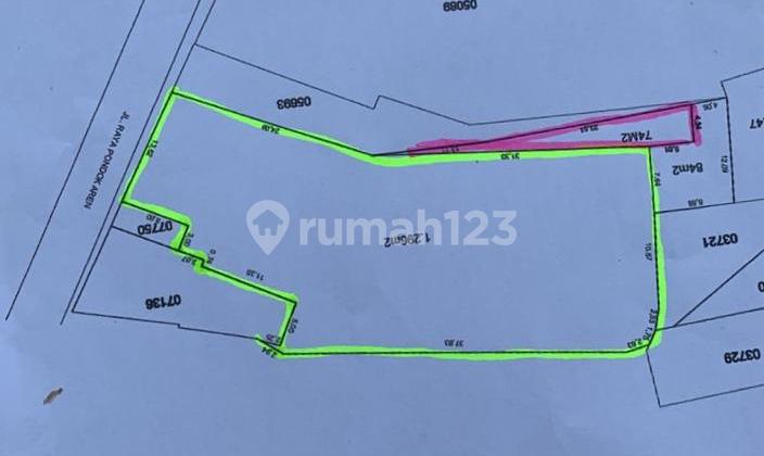 Tanah pingir jalan Bintaro sek.9