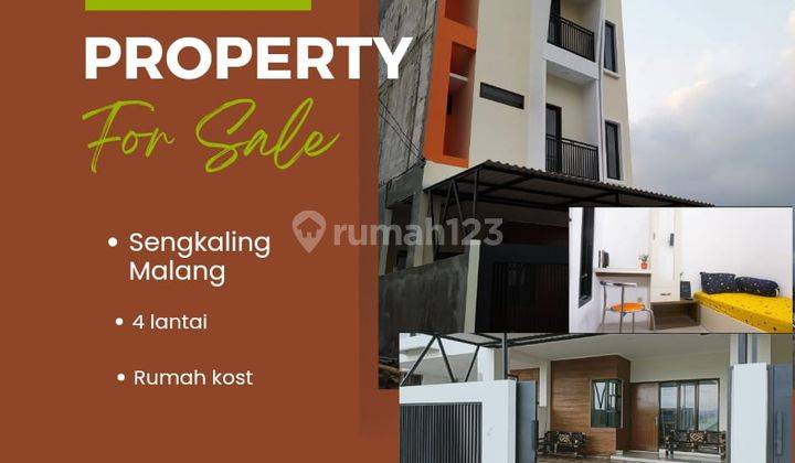 Rumah 4 Lantai Bagus SHM di Sengkaling, Dau, Kab. Malang, Malang 1