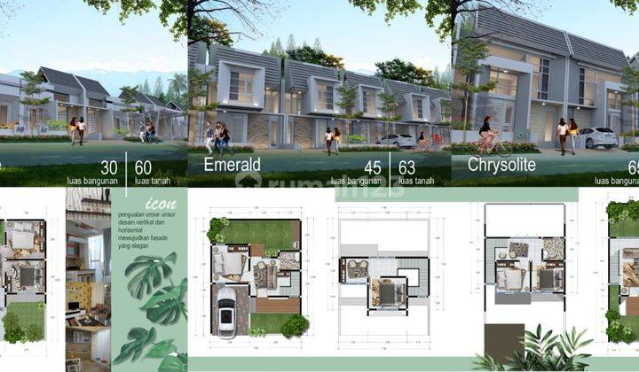 Rumah Konsep Modern Murah di Perumahan Permata Lestari Malang 2