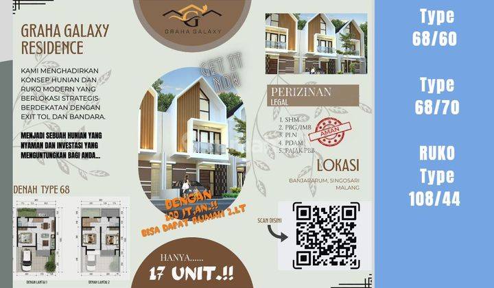 Hunian Luas Murah Nyaman Strategis Graha Glaxy Residence Malang 1