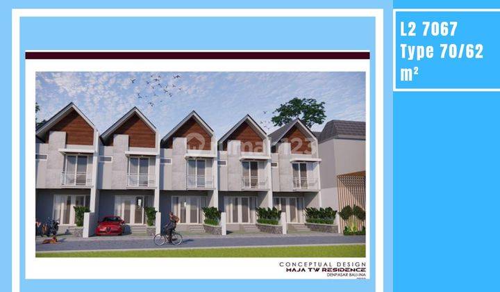 Rumah Design Townhouse Luas Dan Nyaman Untuk Hunian di Denpasar 1