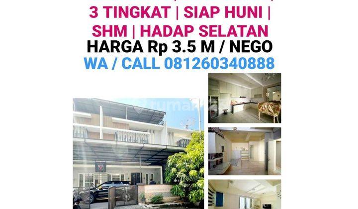 DI JUAL
1 UNIT VILLA SIAP HUNI DI KOMPLEK MUTIARA PALACE 1