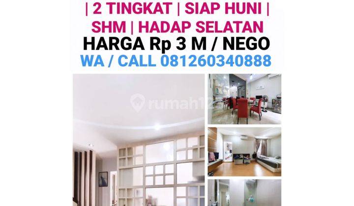 DI JUAL 1 UNIT VILLA SIAP HUNI DI KOMPLEK CITRA LAND GAMA CITY 1