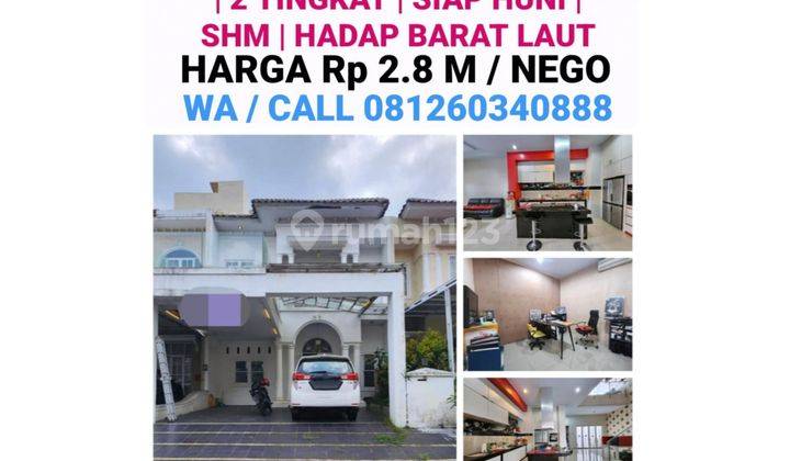 DI JUAL 1 UNIT VILLA SIAP HUNI DI KOMPLEK CITRA GARDEN TERRACE GARDEN 1