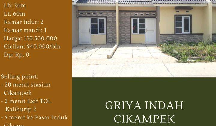 Dijual Rumah Subsidi di Griya Indah Cikampek 6