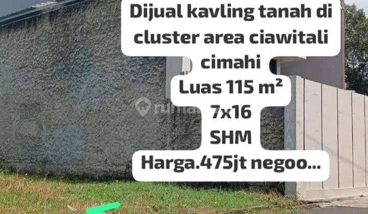 Dijual Kavling Tanah Di Cluster Area Ciawitali Cimahi Dekat Pemkot Cimahi 1