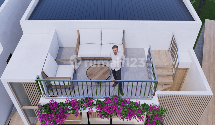 Leasehold For Sale - Brand New Luxury Tropical Villa 3 Bedrooms With Open Concept Living Area With Roof And Balcony In Pererenan - Bali