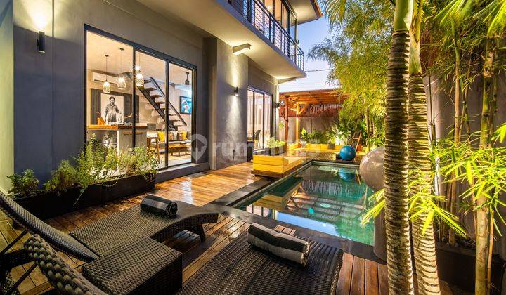 For Sale Leasehold - Brand new modern villa walking distance to Atlas and Finns Beach Club Bali 1